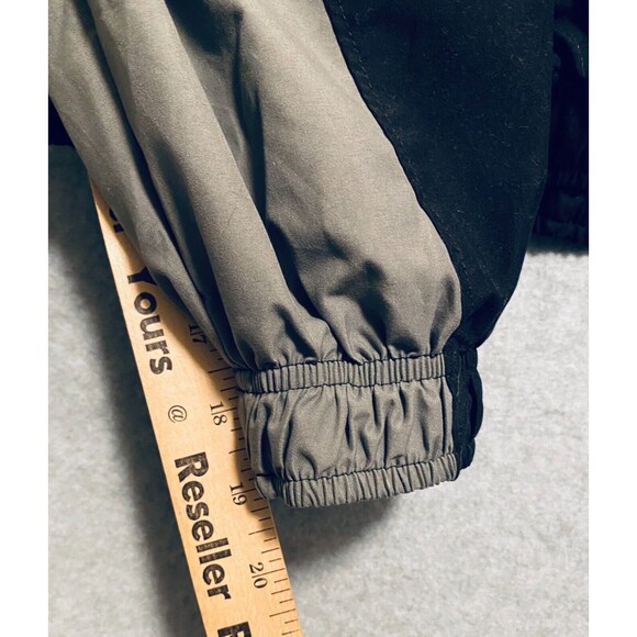 Champion Windbreaker Jacket Men's Large Black Gray Mesh Lined Authentic Full-Zip - Picture 6 of 14